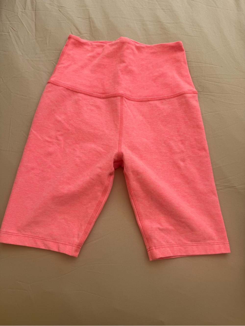 Beyond Yoga Coral Pink High-Rise Bike Shorts
